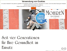 Tablet Screenshot of mohren-apotheke-erlangen.de